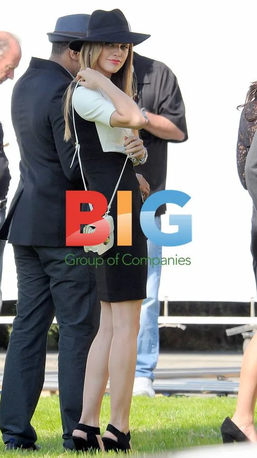 AnnaLynne McCord on 90210 set in Hollywood