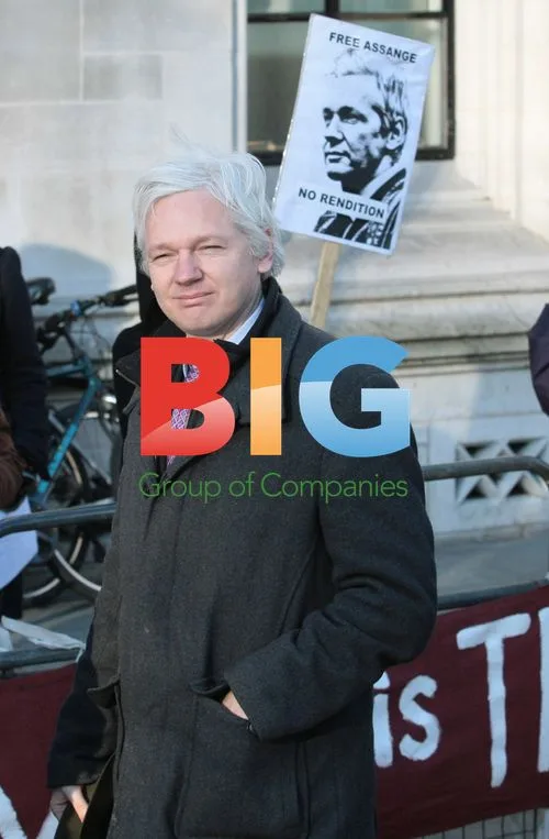 Julian Assange Arrives for Supreme Court Hearing