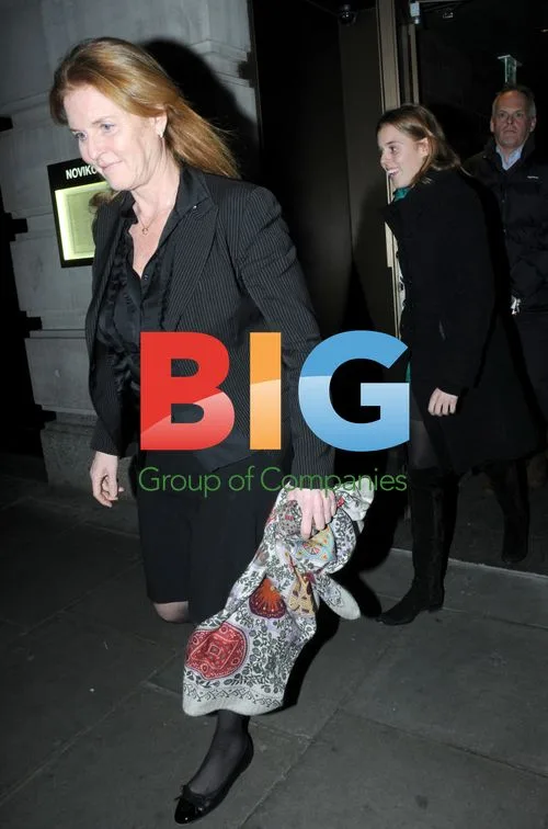 Sarah Ferguson and Princess Beatrice Leave London Restaurant