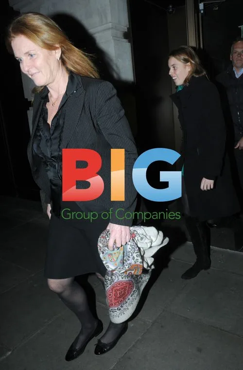 Sarah Ferguson and Princess Beatrice leave Novikov restaurant