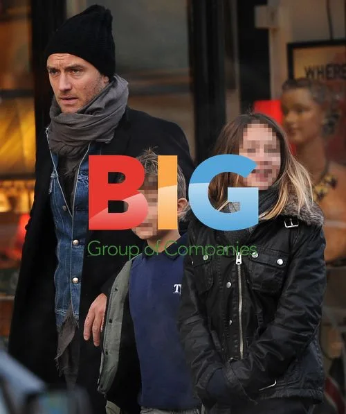 Jude Law and Kids in London