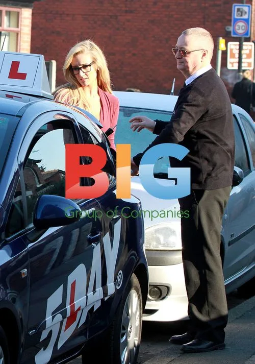 Catherine Tyldesley Takes Driving Lesson