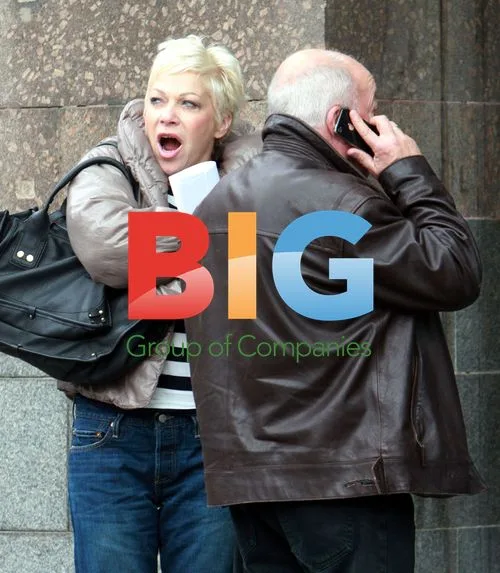 Denise Welch and Tim Healy arrive at hotel