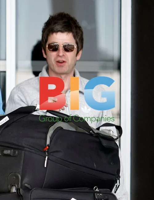 Noel Gallagher arrives at Perth Airport