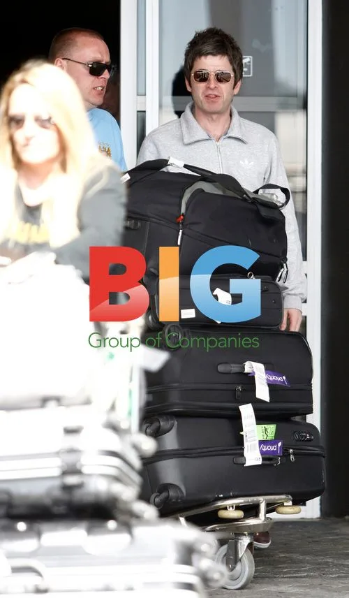 Noel Gallagher Arrives at Perth Airport