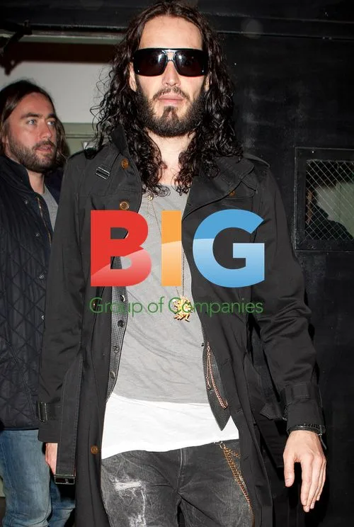 Russell Brand Leaving Hudson Theatre