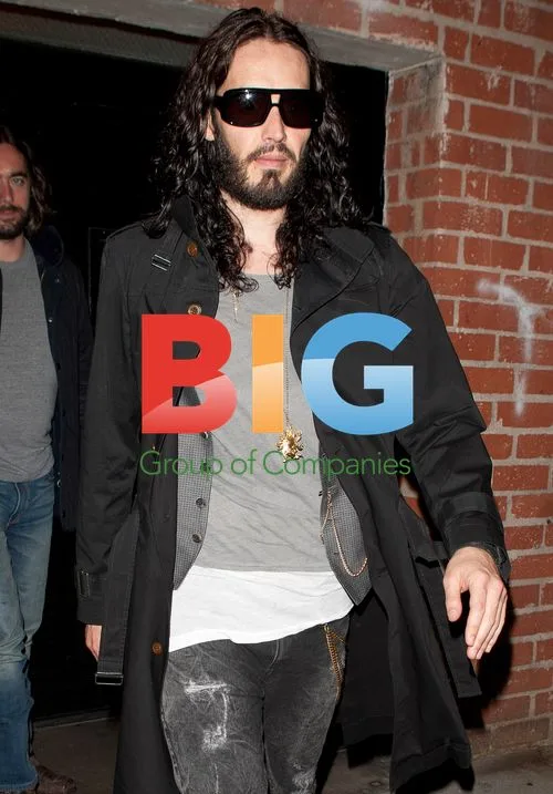 Russell Brand Leaving Hudson Theatre