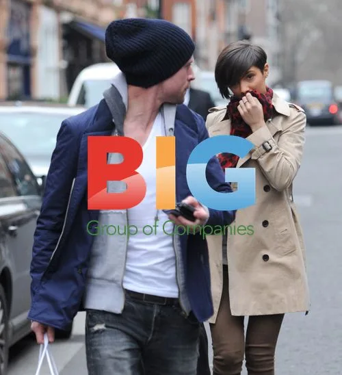 Frankie Sandford and Wayne Bridge Leaving Restaurant