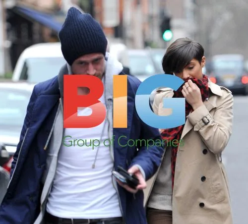 Frankie Sandford and Wayne Bridge Leaving Restaurant