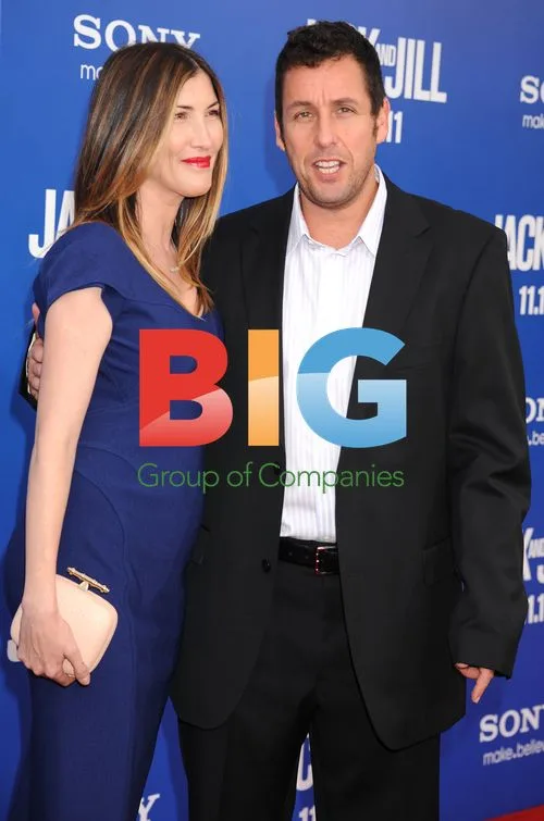 Jackie Sandler and Adam Sandler at Jack And Jill Premiere