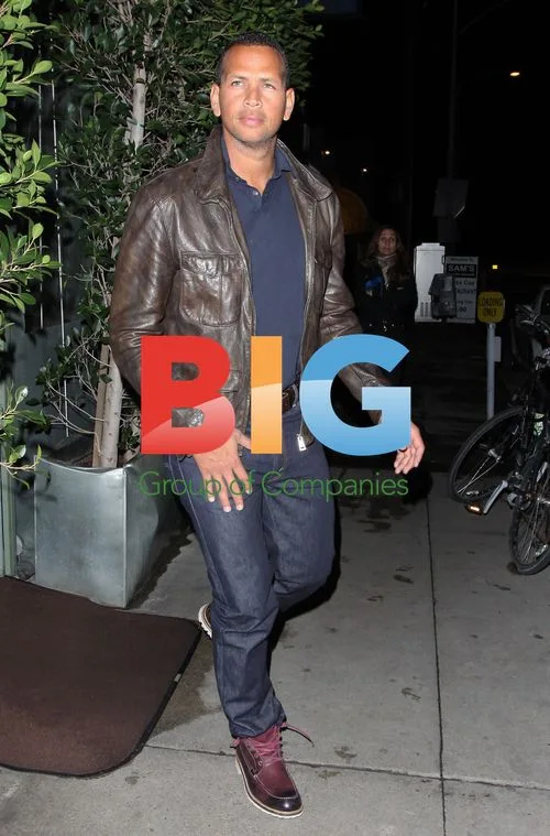 Alex Rodriguez and Torrie Wilson Leaving Dinner
