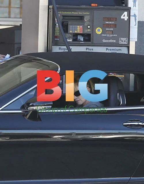 Melanie Griffith Stops for Gas in Beverly Hills