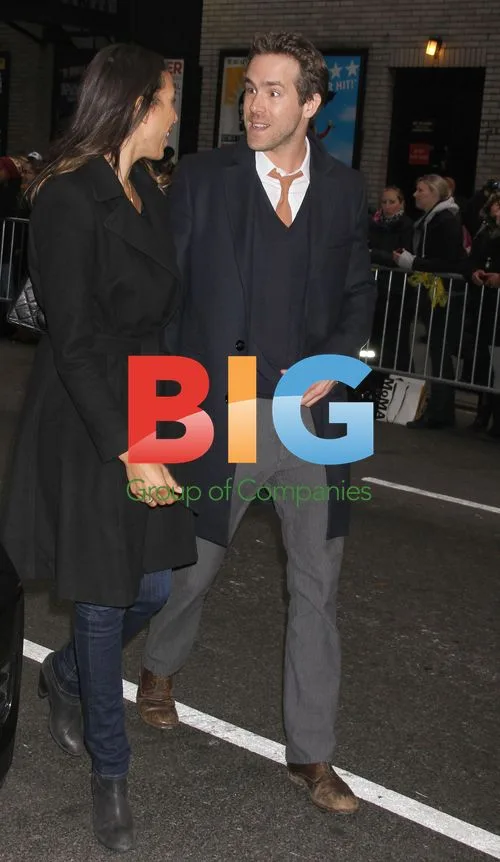 Ryan Reynolds at Late Show Taping