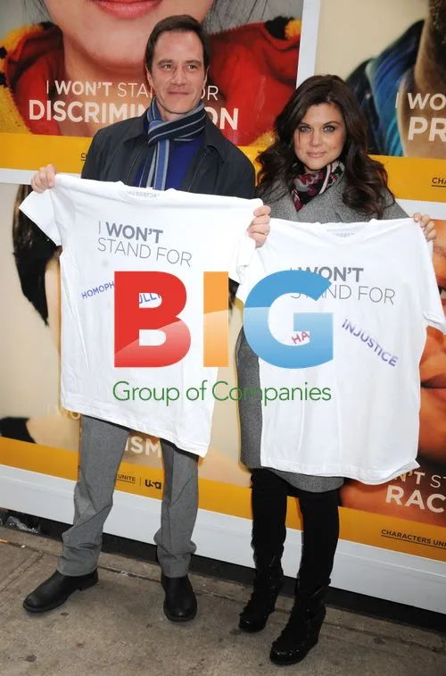 Tim DeKay and Tiffani Thiessen at 'Characters Unite' pop-up