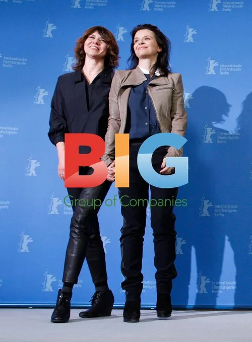 Juliette Binoche and Malgoska Szumowska at Elles Photocall