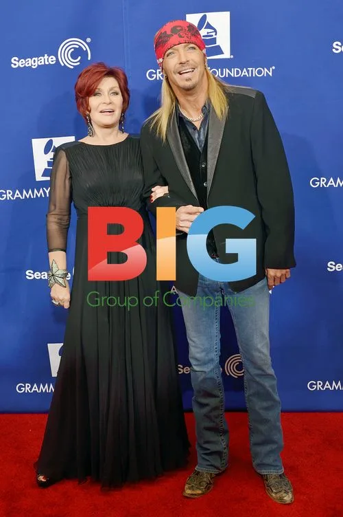Sharon Osbourne and Bret Michaels at GRAMMY Foundation Event