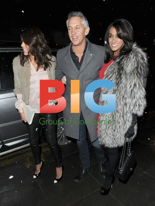 Gary and Danielle Lineker night out in London