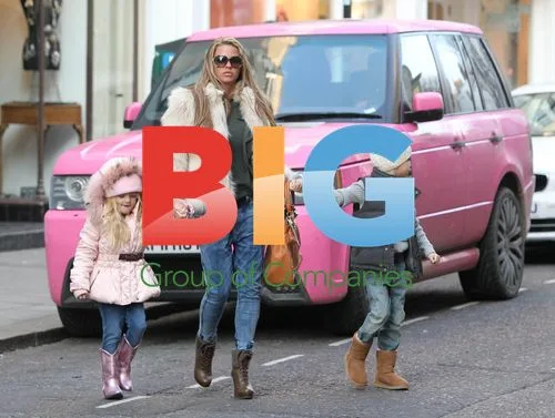Katie Price Takes Kids for Haircut