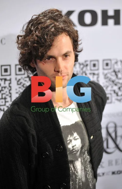 Penn Badgley at Mercedes-Benz Fashion Week