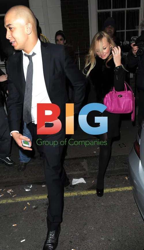 Emma Bunton and Jade Jones in London