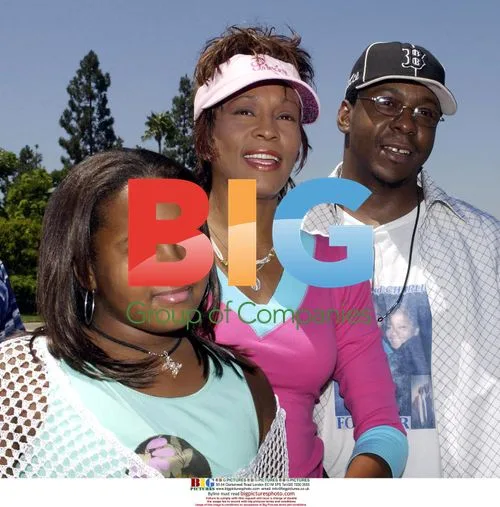 Whitney Houston, Bobby Brown, Bobbi Kristina at Disneyland