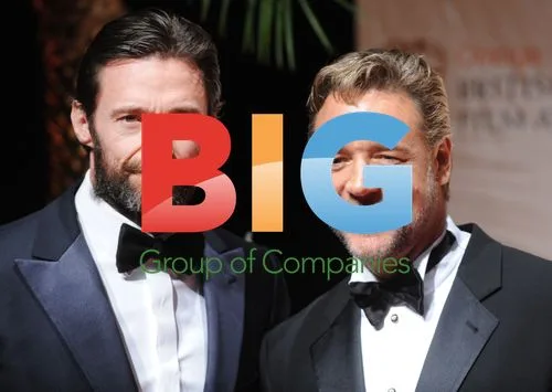 Hugh Jackman and Russell Crowe at BAFTA Awards