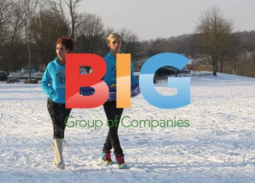 Amy Childs and Cousin Play in Snow with Pug