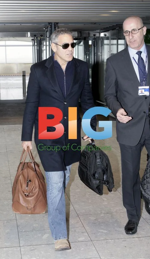 George Clooney Departs Heathrow Airport