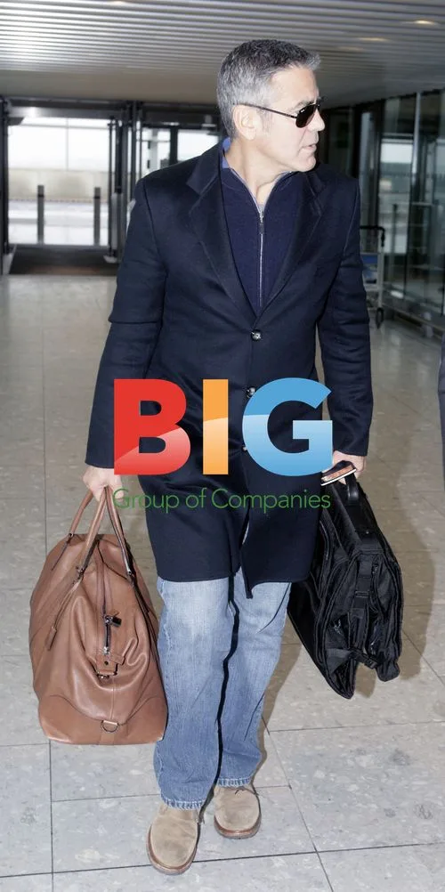 George Clooney Departs Heathrow Airport