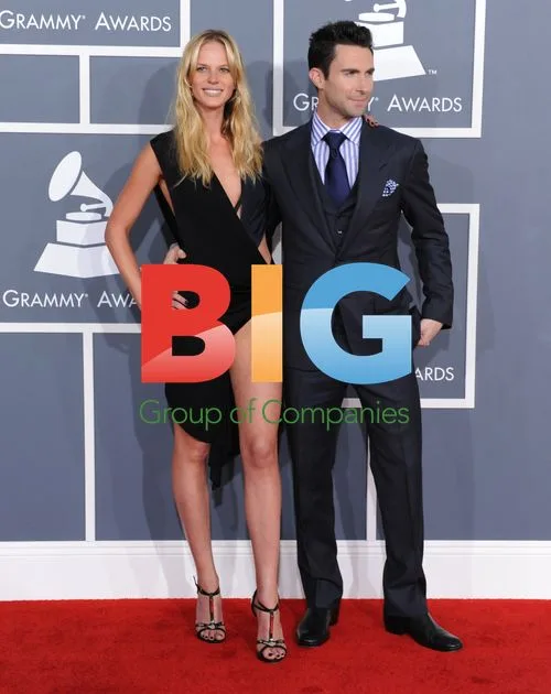 Adam Levine and Anne Vyalitsyna at 2012 Grammys
