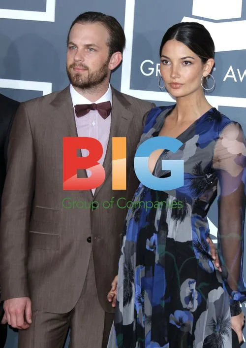 Caleb Followill and Lily Aldridge at 54th GRAMMY Awards