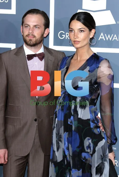 Caleb Followill and Lily Aldridge at 2012 Grammys