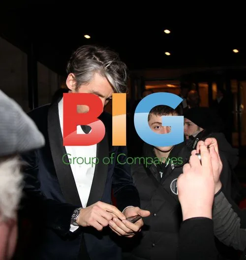 George Lamb Leaves BAFTA Awards in London