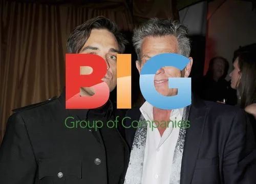 Robbie Williams & David Foster at Grammy Viewing