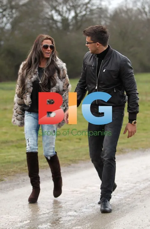 Katie Price and Leandro Penna at Stables