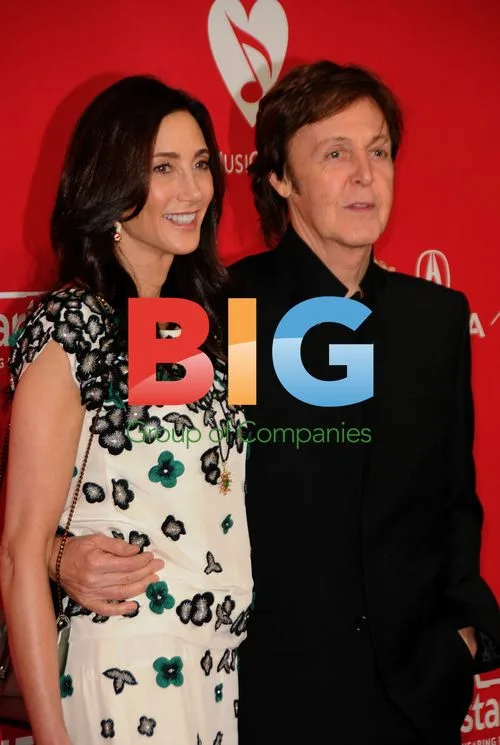 Paul McCartney and Nancy Shevell at 2012 MusiCares Gala