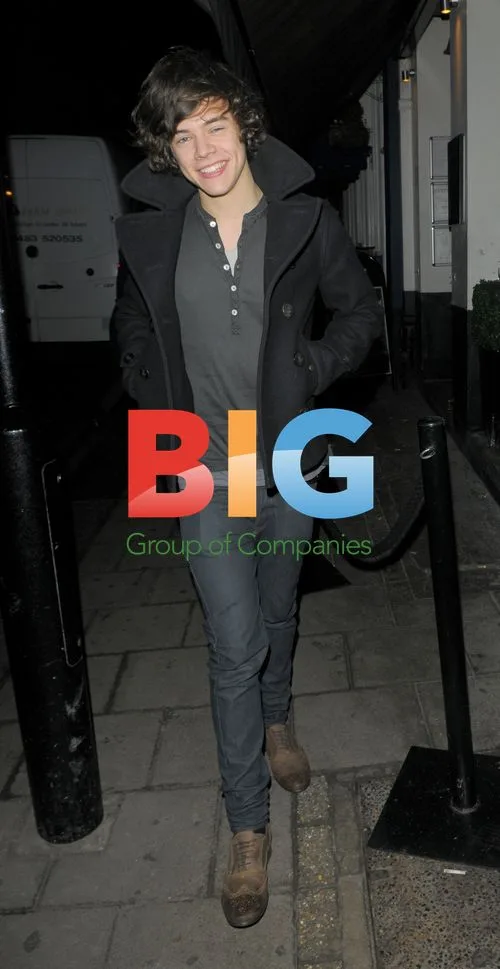 Harry Styles & Nick Grimshaw Leaving Groucho Club
