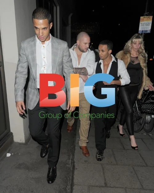 JLS Members Marvin and Aston Out in London
