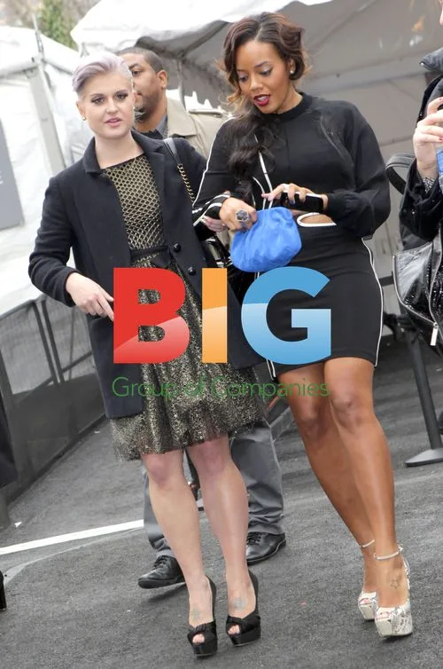 Kelly Osbourne and Angela Simmons at Badgley Mischka Fashion Show