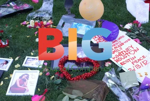 Whitney Houston memorial in Beverly Hills