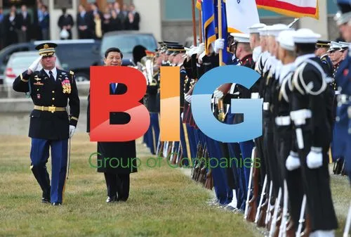 Chinese Vice President Xi Jinping at Pentagon Arrival Ceremony