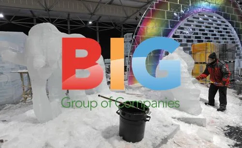 Preparations for Jerusalem Ice Festival