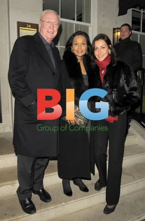 Michael Caine and Wife Shakira Dine in London