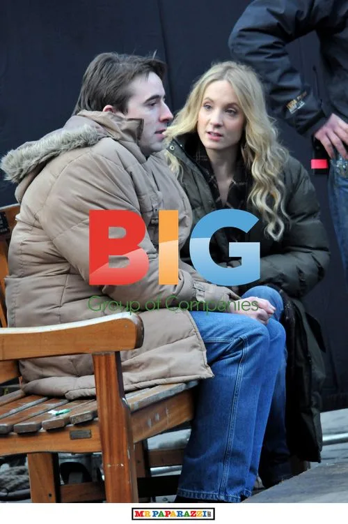 James McAvoy and Joanne Froggatt on set of 'Filth'