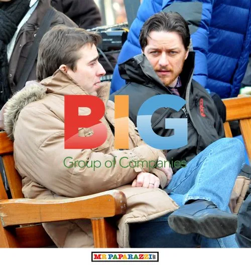 James McAvoy and Joanne Froggatt on set of Filth