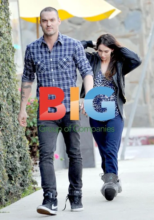 Megan Fox, Brian Austin Green after photoshoot