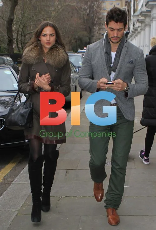 David Gandy spotted with new girlfriend in London