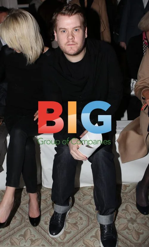 James Cordon and Julia Carey at Aquascutum Show