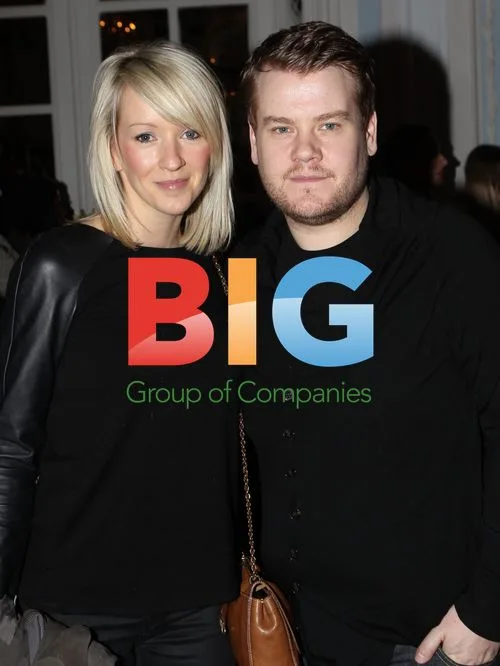 James Cordon and Julia Carey at Aquascutum LFW