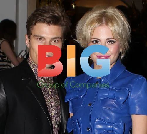 Pixie Lott and Oliver Cheshire at Mulberry Runway Show
